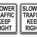 Why Slower Vehicles Should Stay on the Right