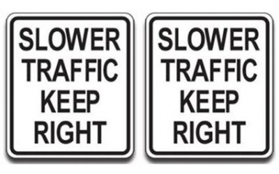 Why Slower Vehicles Should Stay on the Right