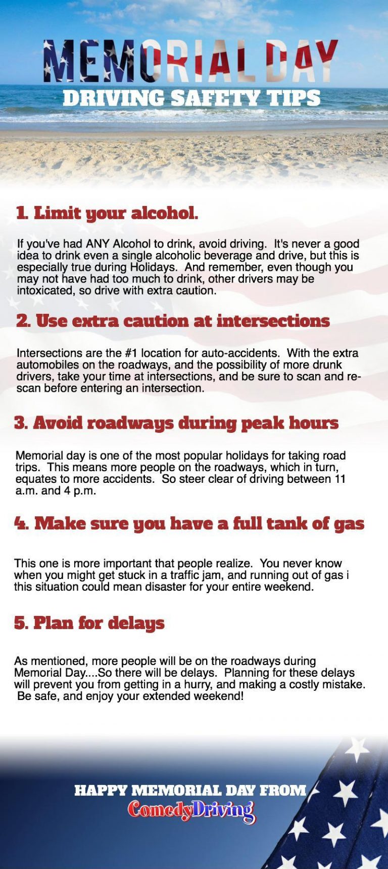 5 Ways To Stay Safe During Memorial Day Weekend