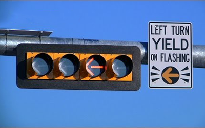 What is the Law at a Flashing Yellow Arrow FT