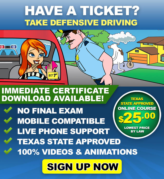 Comedy Driving: $25 - Texas Defensive Driving Online Course